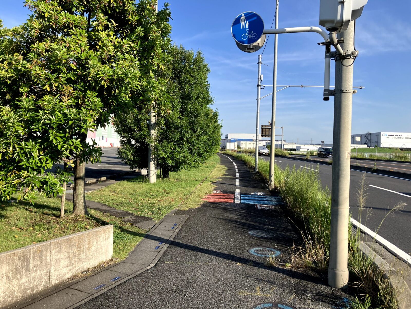 敷地の外を歩いたときのスタート地点