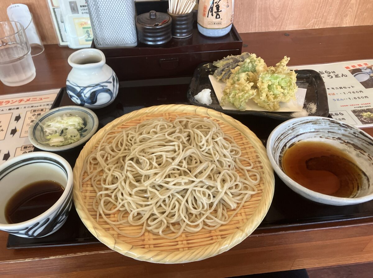 ふきのとう天ぷら付そば